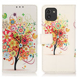 Samsung Galaxy A03 Etui Motiv Blomstring Tre