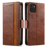 Samsung Galaxy A03 Etui Stripe Brun