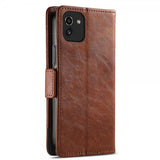 Samsung Galaxy A03 Etui Stripe Brun