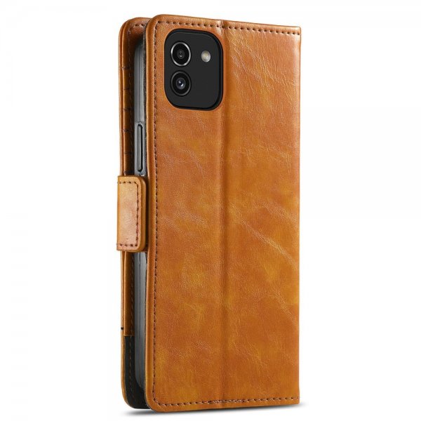 Samsung Galaxy A03 Etui Stripe Brun