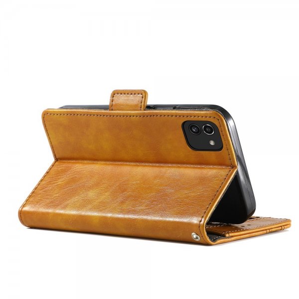 Samsung Galaxy A03 Etui Stripe Brun