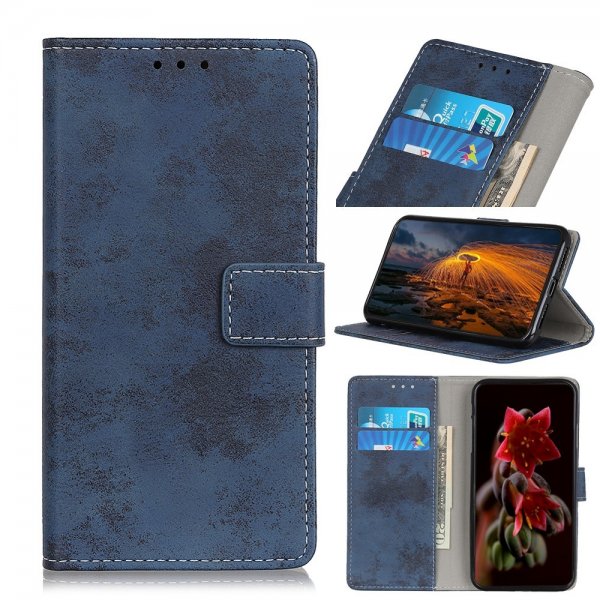 Samsung Galaxy A03 Etui Vintage Blå