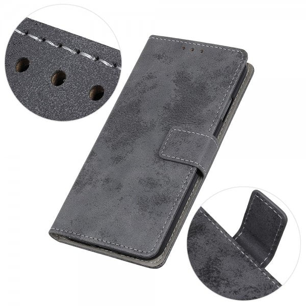 Samsung Galaxy A03 Etui Vintage Grå