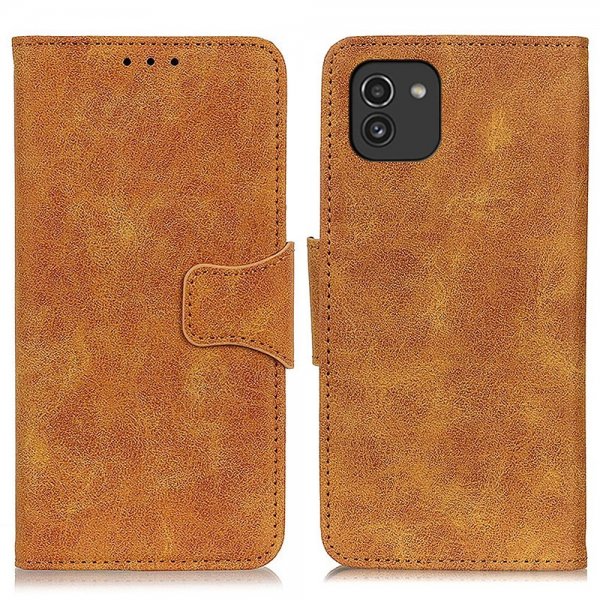 Samsung Galaxy A03 Etui Vintage Lysebrun