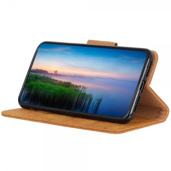 Samsung Galaxy A03 Etui Vintage Lysebrun
