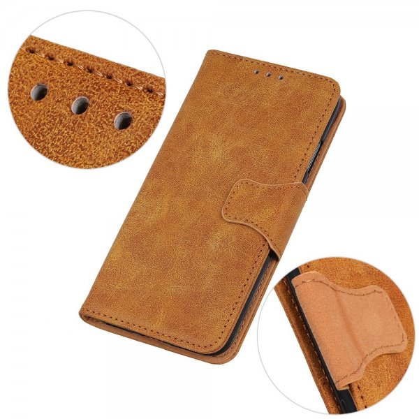Samsung Galaxy A03 Etui Vintage Lysebrun