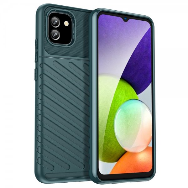 Samsung Galaxy A03 Deksel Thunder Series Grønn