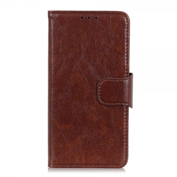 Samsung Galaxy A03s Etui Nappatekstur Brun