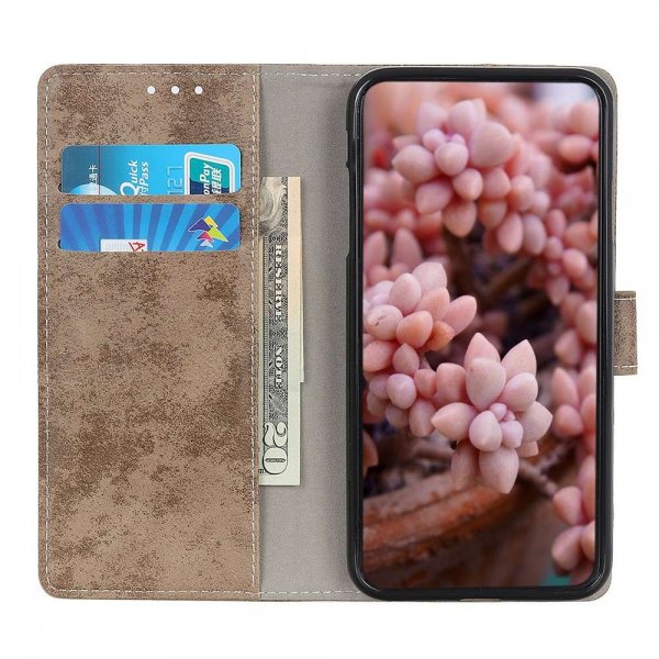 Samsung Galaxy A03s Etui Vintage Khaki