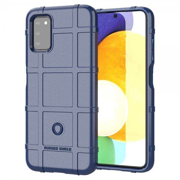 Samsung Galaxy A03s Deksel Rutemønster Blå