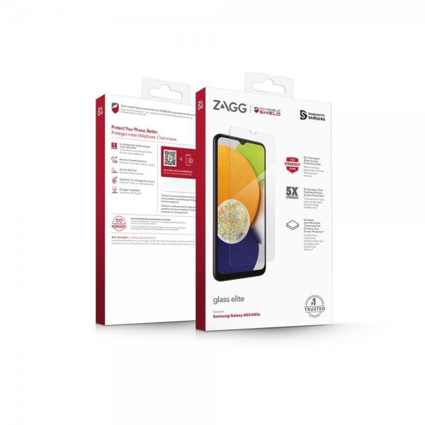 Zagg InvisibleShield Samsung Galaxy A03/A03s Skjermbeskytter Glass Elite