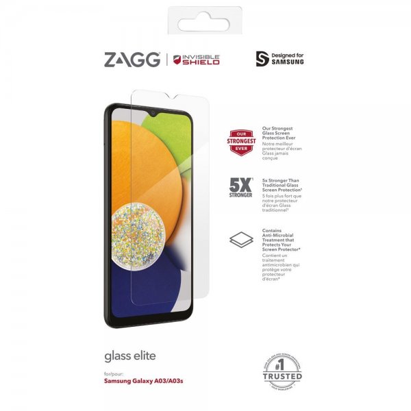 Zagg InvisibleShield Samsung Galaxy A03/A03s Skjermbeskytter Glass Elite