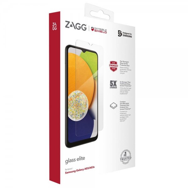 Zagg InvisibleShield Samsung Galaxy A03/A03s Skjermbeskytter Glass Elite
