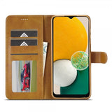 Lc.Imeeke Samsung Galaxy A04s/Galaxy A13 5G Etui med Kortlomme stativfunksjon Lysebrun