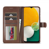 Lc.Imeeke Samsung Galaxy A04s/Galaxy A13 5G Etui med Kortlomme stativfunksjon Mørkebrun
