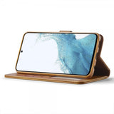 Lc.Imeeke Samsung Galaxy A05s Etui med Kortlomme stativfunksjon Lysebrun