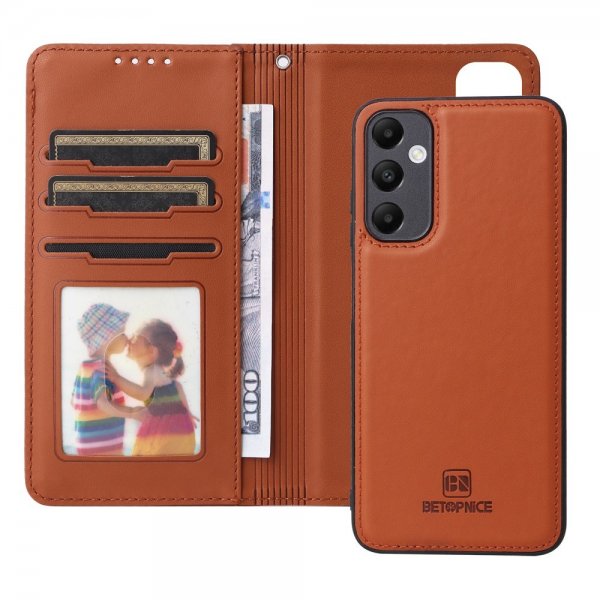 Betopnice Samsung Galaxy A05s Etui Avtagbart Deksel 005 Brun
