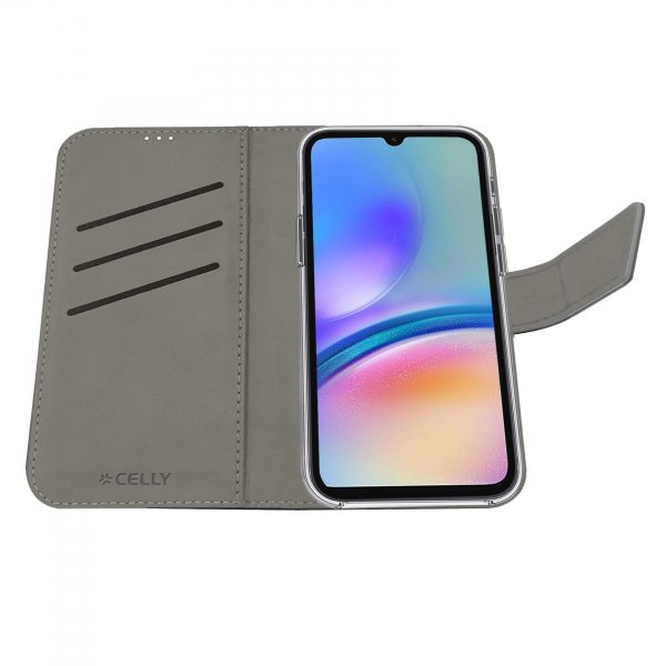 Celly Samsung Galaxy A05s Etui Wally Wallet Case Svart