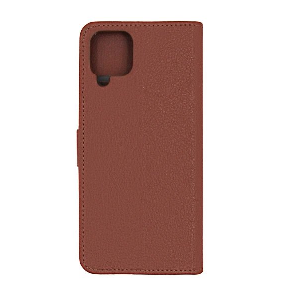 Samsung Galaxy A12 Etui med Stativ Brun