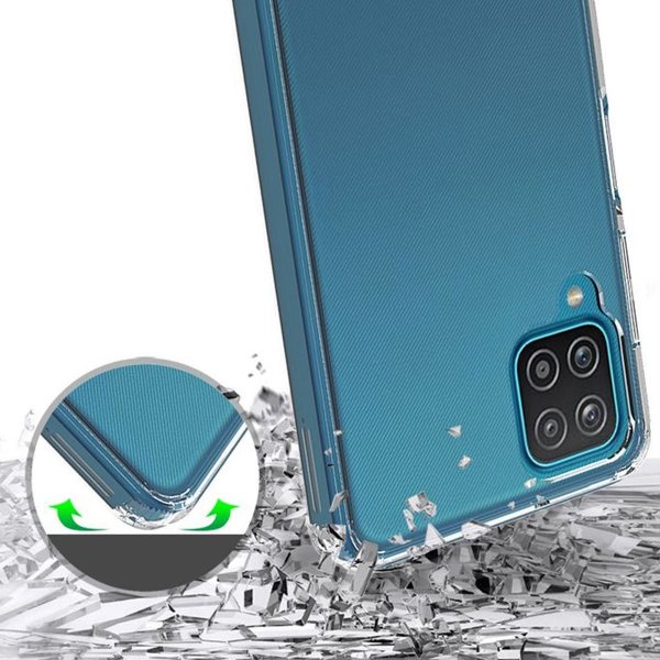 Rvelon Samsung Galaxy A12 Deksel Støtsikker Transparent