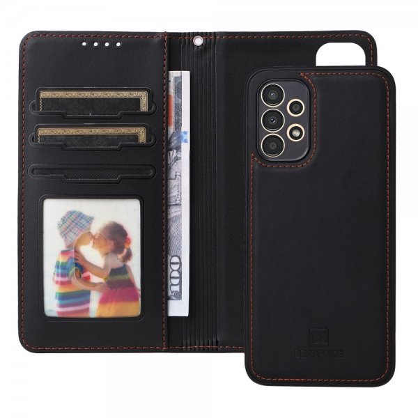 Betopnice Samsung Galaxy A13 4G Etui Avtagbart Deksel 005 Svart