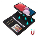 Betopnice Samsung Galaxy A13 4G Etui Avtagbart Deksel 005 Svart