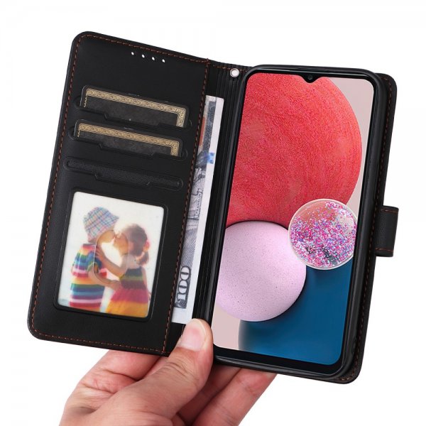 Betopnice Samsung Galaxy A13 4G Etui Avtagbart Deksel 005 Svart