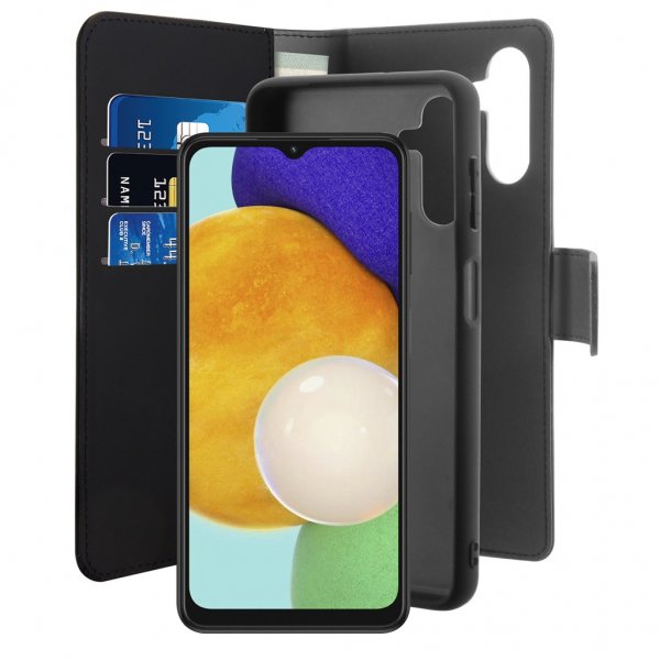 Puro Samsung Galaxy A13 5G/Galaxy A04s Etui 2-i-1 Lommeboketui Svart