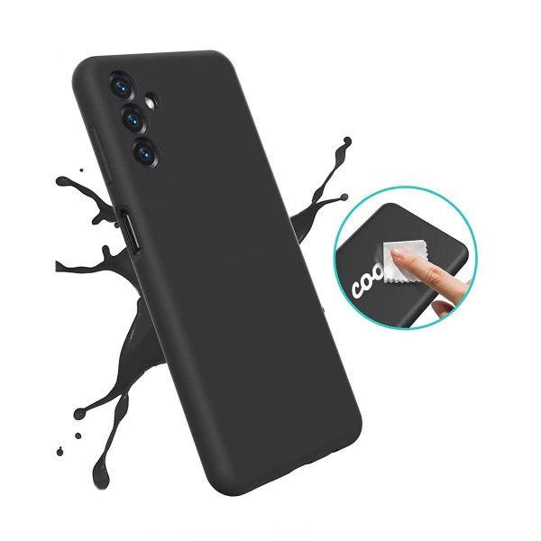 Rvelon Samsung Galaxy A13 4G Deksel Silikon Svart