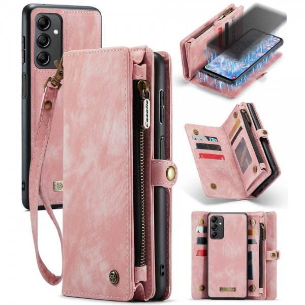 CaseMe Samsung Galaxy A14 Etui 008 Series Avtakbart Deksel Rosa