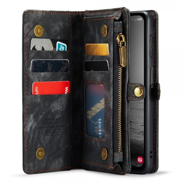 CaseMe Samsung Galaxy A14 Etui 008 Series Avtakbart Deksel Svart