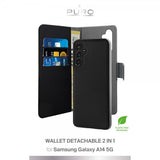 Puro Samsung Galaxy A14 Etui Wallet Detachable 2 in 1 Svart