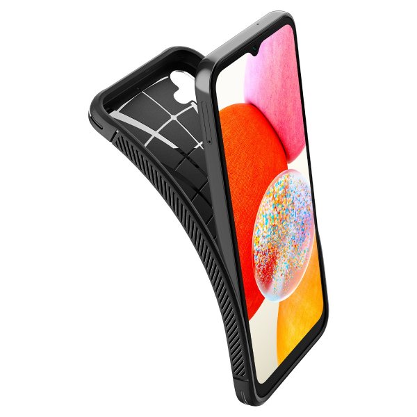 Spigen Samsung Galaxy A14 Deksel Rugged Armor Matte Black
