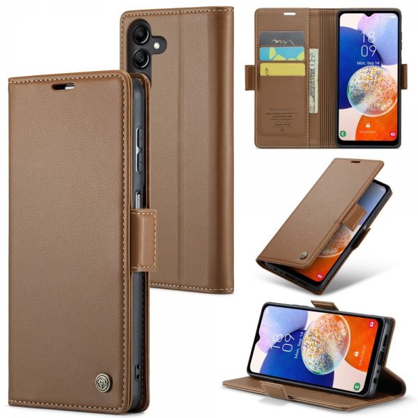 CaseMe Samsung Galaxy A14 Etui 023 Series Brun