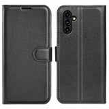 Samsung Galaxy A14 Etui Litchi Svart