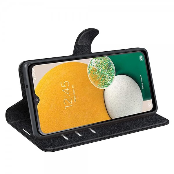 Samsung Galaxy A14 Etui Litchi Svart
