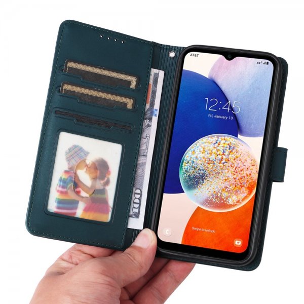 Betopnice Samsung Galaxy A14 Etui Avtagbart Deksel 005 Blå