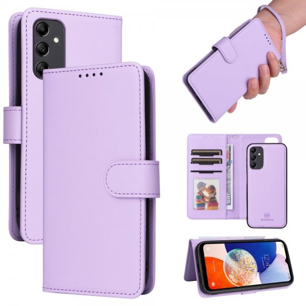Betopnice Samsung Galaxy A14 Etui Avtagbart Deksel 005 Lilla