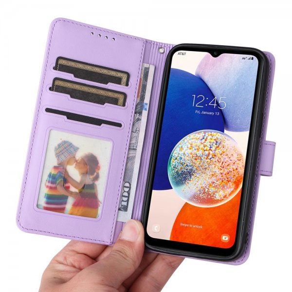 Betopnice Samsung Galaxy A14 Etui Avtagbart Deksel 005 Lilla