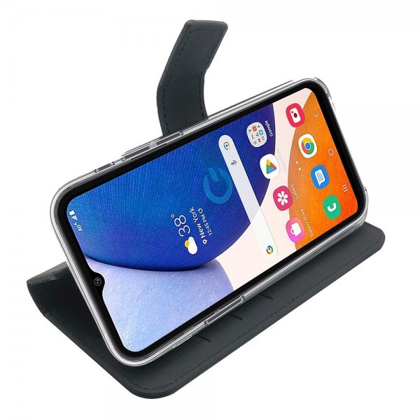 Celly Samsung Galaxy A14 Etui Wally Wallet Case Svart