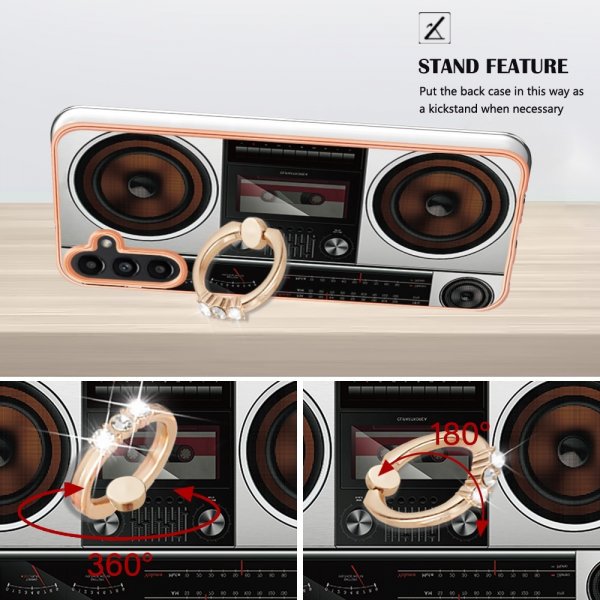 Samsung Galaxy A14 Deksel Finger Ring Motiv Radio