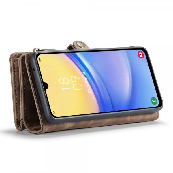 CaseMe Samsung Galaxy A15 Etui 008 Series Avtakbart Deksel Brun