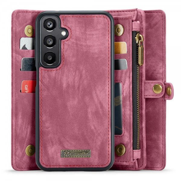 CaseMe Samsung Galaxy A15 Etui 008 Series Avtakbart Deksel Rød
