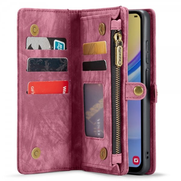 CaseMe Samsung Galaxy A15 Etui 008 Series Avtakbart Deksel Rød