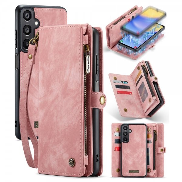 CaseMe Samsung Galaxy A15 Etui 008 Series Avtakbart Deksel Rosa