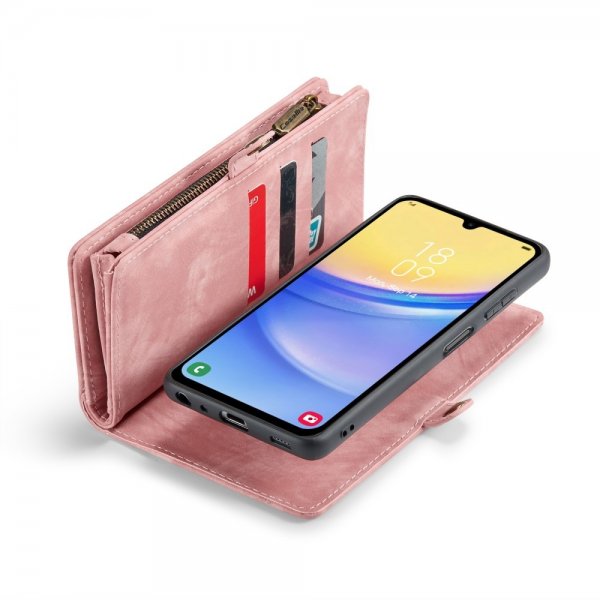 CaseMe Samsung Galaxy A15 Etui 008 Series Avtakbart Deksel Rosa