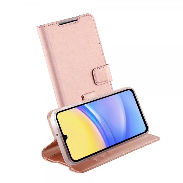 Vivanco Samsung Galaxy A15 Etui Classic Wallet Rosegull