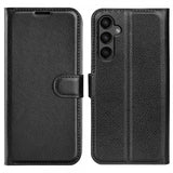 Samsung Galaxy A15 Etui Litchi Svart