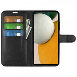 Samsung Galaxy A15 Etui Litchi Svart