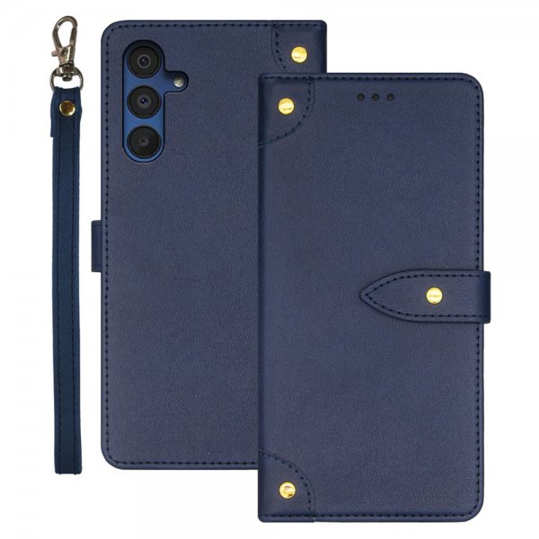 Samsung Galaxy A15 Etui med Stropp Blå